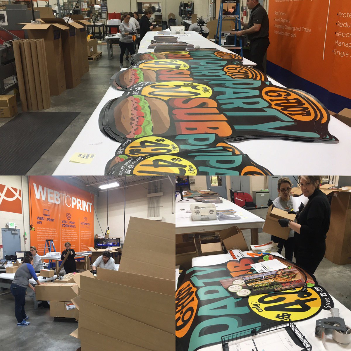 Print marketing materials produced, packaged, and sent out to 137 different Port of Subs restaurants throughout the United States!