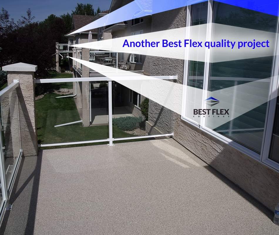Best Flex does not only transform your concrete floor, but your deck as well!