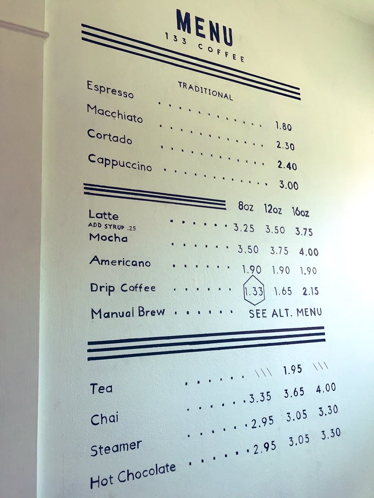 (Post #8) Do you have an idea for the newest 133 specialty drink!? Come on in today &amp;&amp; find out how you can enter our contest and potentially win a years’ worth of complimentary coffee (and endless fame &amp; fortune ofcourse).