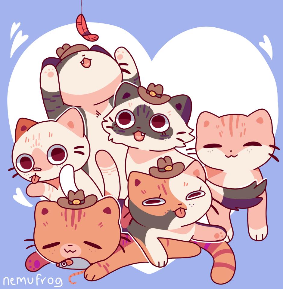 here's a bunch of my fave twitter cats!! thanks for making me and my friends smile @peepeeplayhouse @PrimcessPamcake @odieboy7 @CokeZeroCat @QueenNuggies @meridathecat