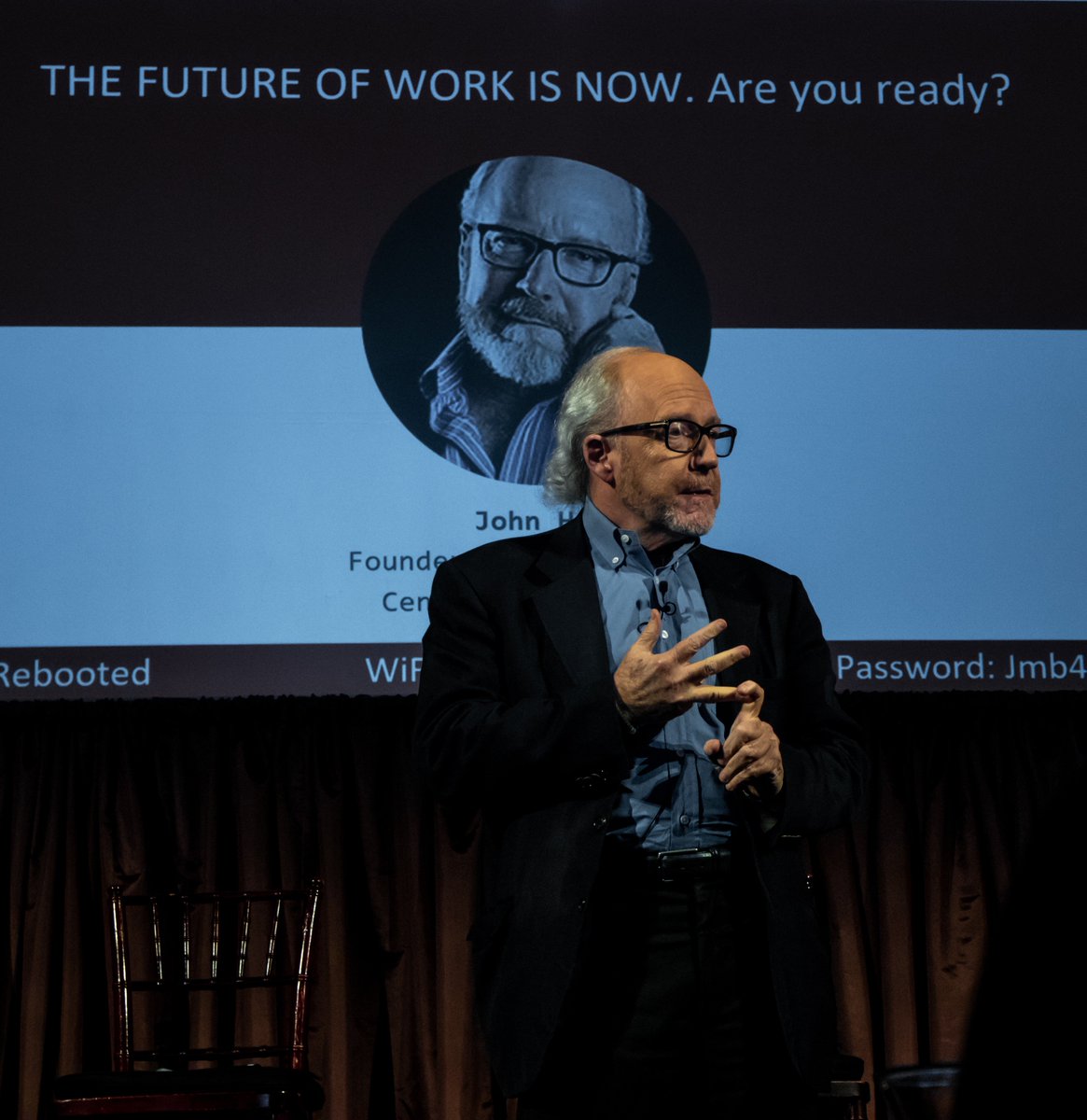 "The right way to treat employees in the automation age is not by deploying scalable efficiency, but by offering scalable learning. The first requirement: enlightened leaders." Full story at bit.ly/2usl9IX  Legendary <a href="/jhagel/">John Hagel</a> keynote <a href="/workrebooted/">WorkRebooted</a> #workrebooted <a href="/Deloitte/">Deloitte</a>