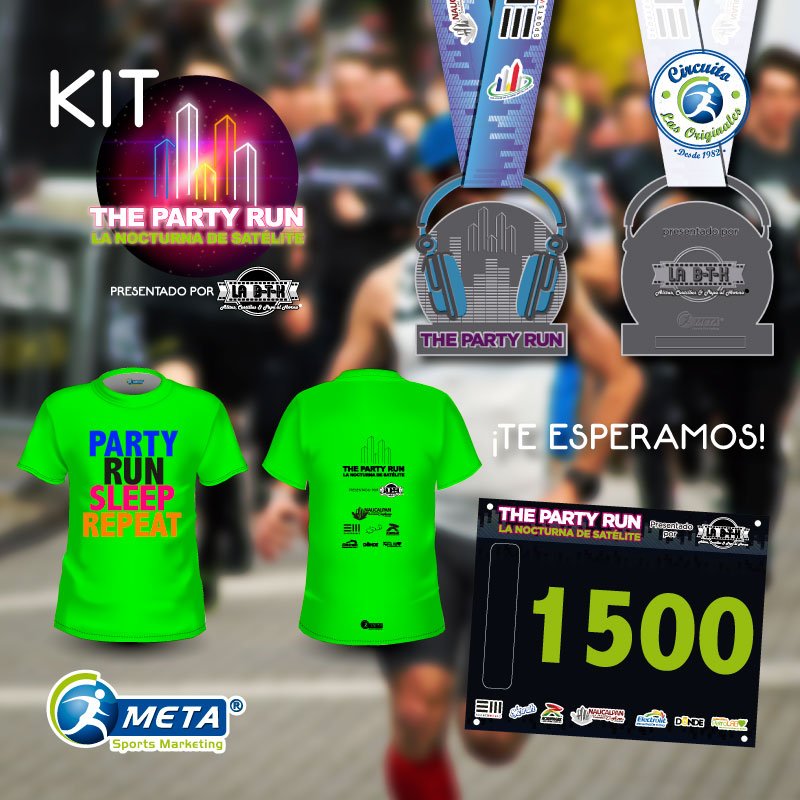 MetaSportsM's tweet photo. ¡Conoce tu kit de corredor "Party Run"!
Recuerda que los kits se recogen el mismo día de la carrera por la mañana en Parque Naucalli, más info en: https://t.co/zqfkOoGt2h
#LasOriginales #ThePartyRun #MetaForLife https://t.co/QyLjae5c9S