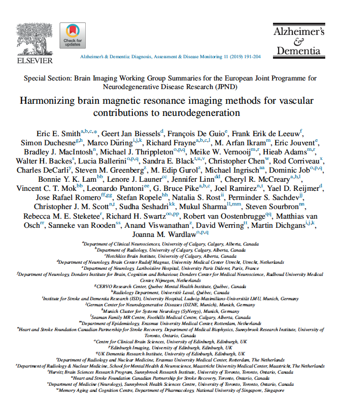 Consensus paper from HARNESS initiative: Harmonizing brain magnetic resonance imaging methods for vascular contributions to neurodegeneration <a href="/EdinUniImaging/">Edinburgh Imaging 💙</a> <a href="/UCLStrokeRes/">UCL Stroke Research</a> <a href="/sudha_md/">Sudha Seshadri, MD</a> @nsanar @U_Hersencentrum <a href="/RuttenJacobs/">Loes Rutten-Jacobs</a> <a href="/MarcoDuering/">Marco Duering</a> <a href="/alzassociation/">Alzheimer's Association</a> --sciencedirect.com/science/articl…