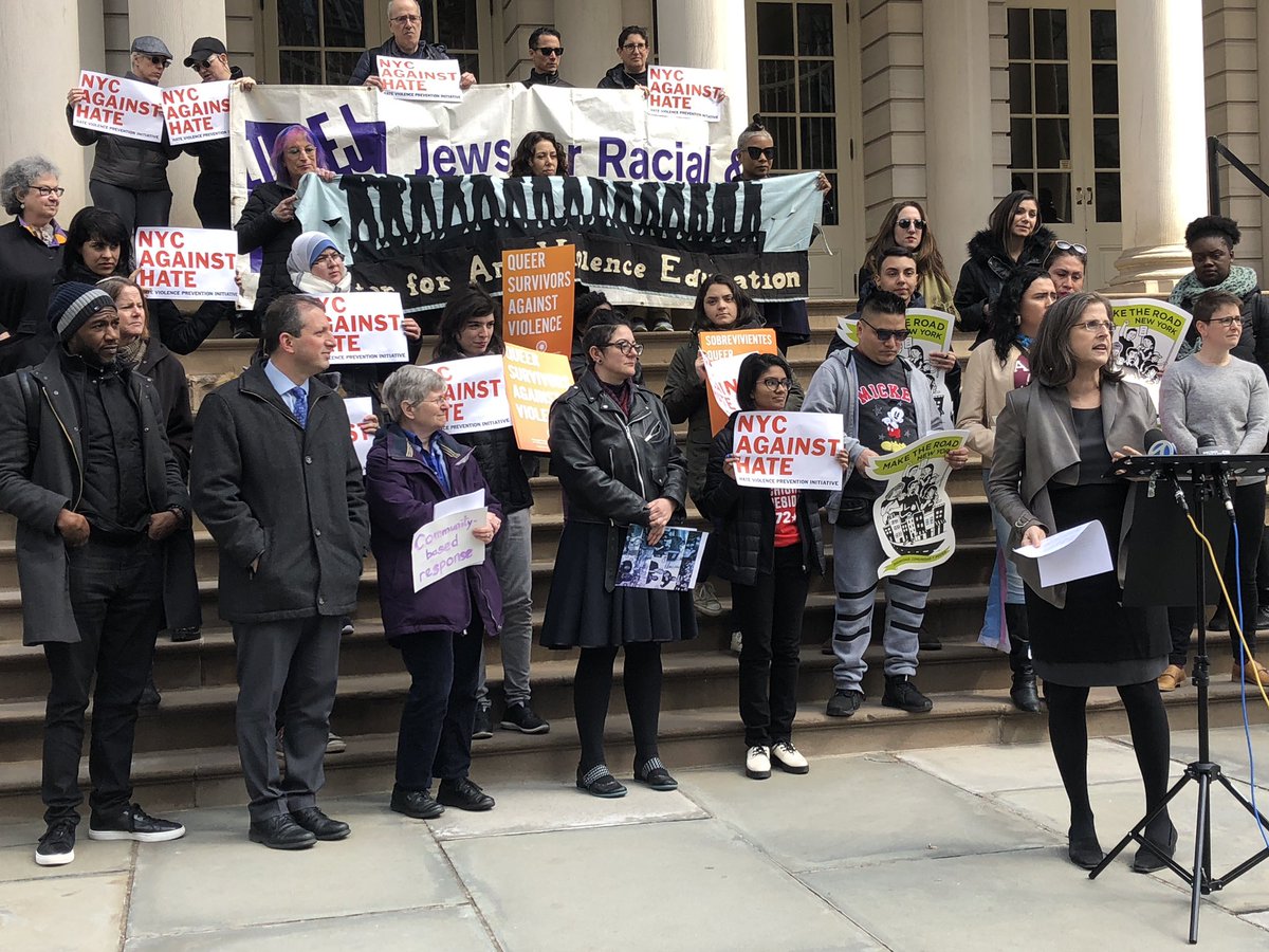 JFREJNYC's tweet photo. .@NYCCouncil We are New Yorkers standing together against all hate violence with the experience and commitment to respond with real, transformative solutions. Our communities want to thrive, and studies show that our groups are leading that change. #NYCAgainstHate https://t.co/TQwyPl0Ygn