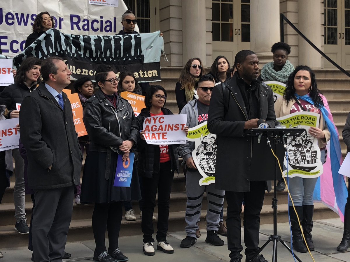 JFREJNYC's tweet photo. .@NYCCouncil We are New Yorkers standing together against all hate violence with the experience and commitment to respond with real, transformative solutions. Our communities want to thrive, and studies show that our groups are leading that change. #NYCAgainstHate https://t.co/TQwyPl0Ygn