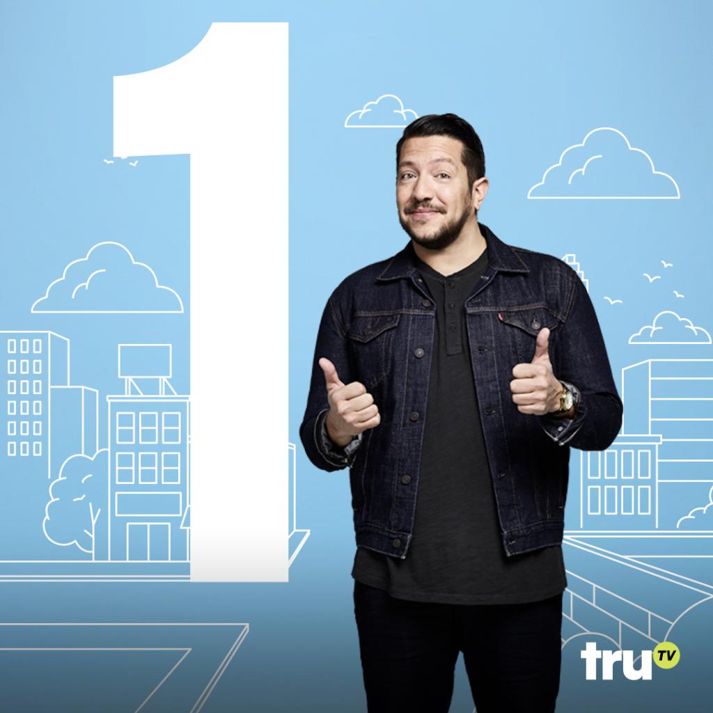 JokersTBS's tweet photo. They say "1" is the loneliest number — unless it's 1 MORE DAY until four lifelong friends compete to embarrass each other! Season 8 of #ImpracticalJokers premieres on Thursday at 10/9c on @truTV! Let's make some noise!!! https://t.co/T4PUJJDfTQ