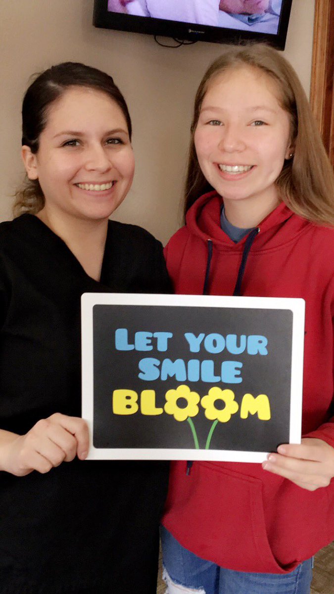 LibertyDental3's tweet photo. Our beautiful patient, Dusti, had her #braces taken off today!  We are going to miss seeing you every couple weeks but we #LOVE ❤️ your new #smile!  Congratulations!  #Dental #happy https://t.co/yGd19TX7Zy