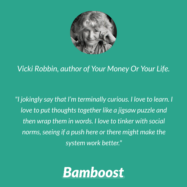 readbamboost's tweet photo. Vicki Robin, the author of Your Money or Your Life is one cool carrot 🥕

#Bamboost #LearnLiveGrow #reading #live #grow #growth #learn #learning #finance #booksofig #bookreader #books #bookstagram #investing #investment #investinyourself #wealth #entrepreneur #leader #leadership https://t.co/ZuYVhSDyGI