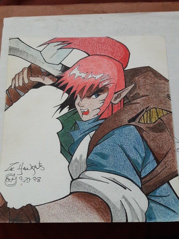 ZacHawk42's tweet photo. Oh shit, folks. I found my old art... pics incoming (be gentle) https://t.co/165OrevT0C