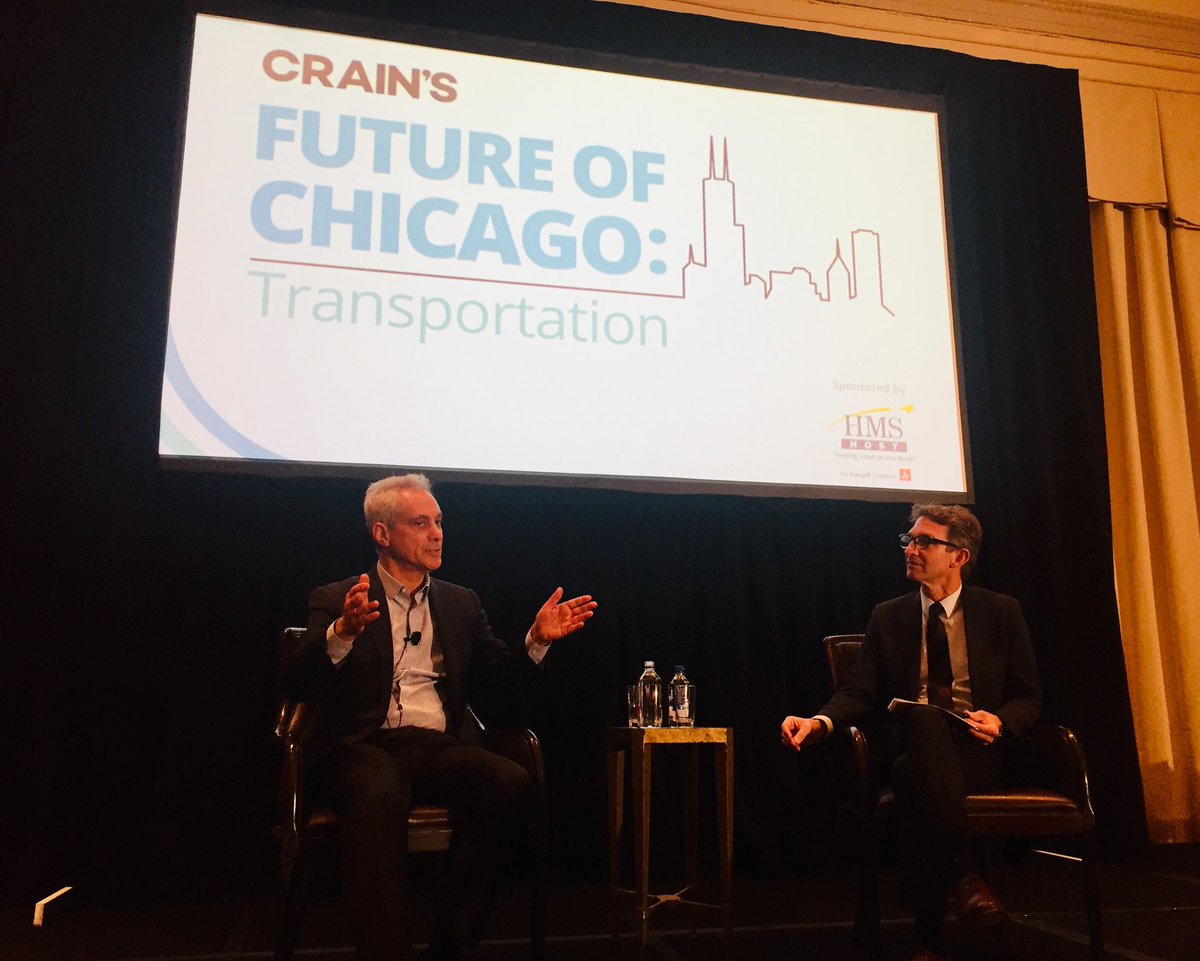 Mayor speaks to O’Hare expansion plans #crainstransportation. Big news announcement for ⁦<a href="/studiogang/">Studio Gang</a>⁩ <a href="/CrainsChicago/">Crain's Chicago Business</a>⁩ ⁦<a href="/CrainsEvents/">Crain's Events</a>⁩