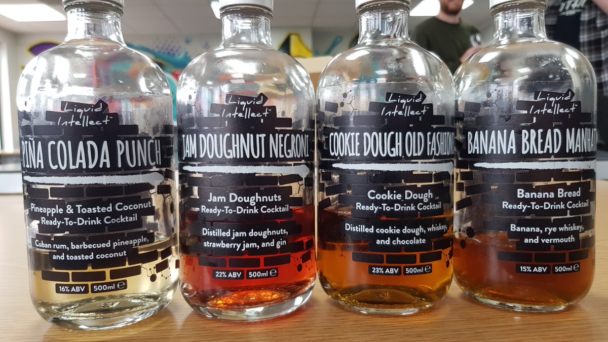 .@LiquidIntellect visited MoM Towers along with a delicious and innovative range of classic cocktails with a nostalgic twist - it looks like the Banana Bread Manhattan was the favourite over here! 🍌