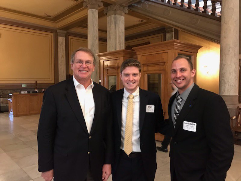 Shout out to <a href="/Indstatealumni/">ISU Alumni Association</a> State Rep. Bob Heaton for meeting with a couple of <a href="/isuathltraining/">Indiana State DAT</a> to talk about the importance of ATs in Indiana <a href="/indianastate/">Indiana State University</a>  <a href="/INAthletic/">IATA</a> <a href="/Matt_RiveraDAT/">Matthew Rivera</a> #NATM2019IATA #IATAAdovcacyDay