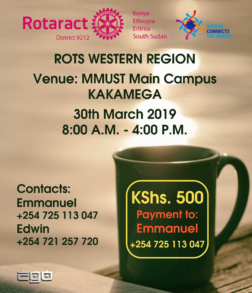 RC_KakCentral's tweet photo. ROTs 2019, Western Region edition is here!!! Super excited to be receiving all planning to attend.
#Rotaract254
#Rotaractwesternregion
#serviceisamazing
#serviceisfabulous https://t.co/NaL49xmH1n