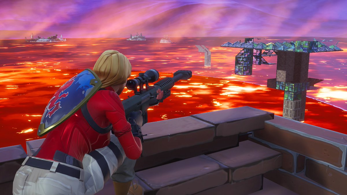 yukigasaai's tweet photo. Look out... Lava is raising... get to high ground and run.

#LavaIsRaising #FloorIsLava #Fortnite #FortniteBR #FortniteBattleRoyale #NewLTM #LTM #Laguna #StarterPack #Skin #FortniteSkin #Screenshots #Screenshot #Photo #FortnitePhoto https://t.co/KtXNFzcYjl
