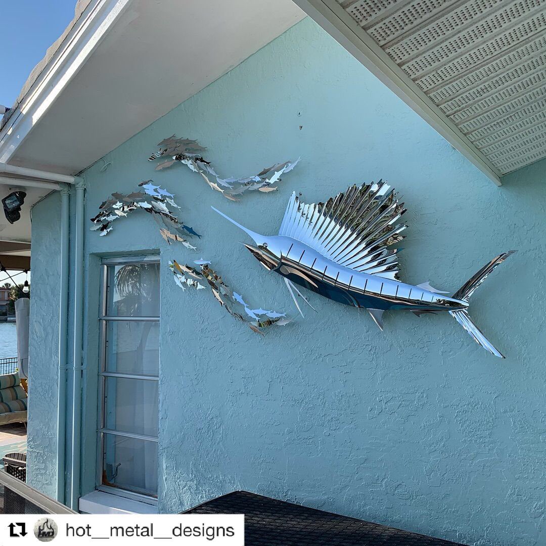 mittler_bros's tweet photo. Some #wednesdaymotivation comes from Mark at @hot__metal__designs with this really great install and #sailfish design.
What projects are getting you through the week?
#metalfish #metal #metalart #metalwork #metalfabrication #handmade #beadroll #metalfab #fabrication #fish https://t.co/c0mgXa0OCh