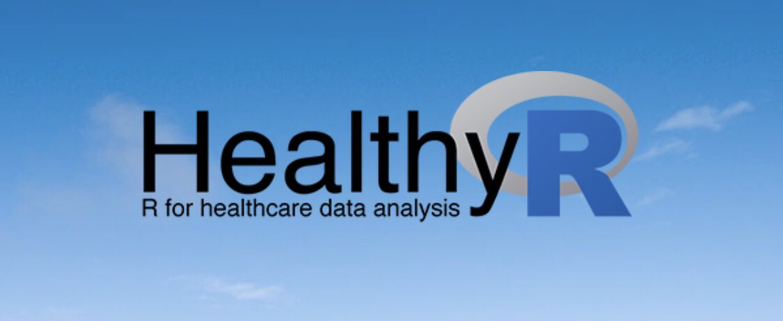 ewenharrison's tweet photo. HealthyR the fabulous course will now be a book! 
We are pleased to announce a deal with Chapman &amp; Hall / CRC for “HealthyR: R for Healthcare Data Analysis” 📚 🤖 
An free online version will also be available! @RiinuOts is a wonderful co-author. 
#rstats https://t.co/tKKAZvmQ7R