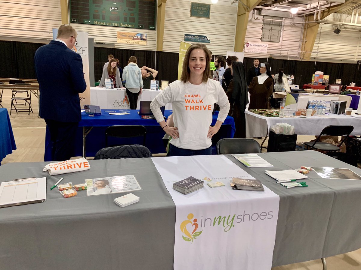 InMyShoesOrg's tweet photo. 🧡💛💚Out and about at the @FranciscanU Career Fair? Be sure to stop by our table and say hi to our HR Coordinator, Emily Klespis!
Learn more about our organization and if you’d make a great addition to our team!
#inmyshoesdallas #crawlwalkthrive #inmyshoesforlife https://t.co/g6ZElIZArp