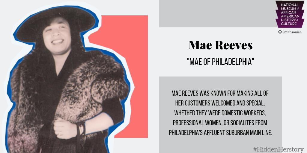 Mae Reeves In 1940, a 28 year-old hat designer secured a loan from the black-owned ...
