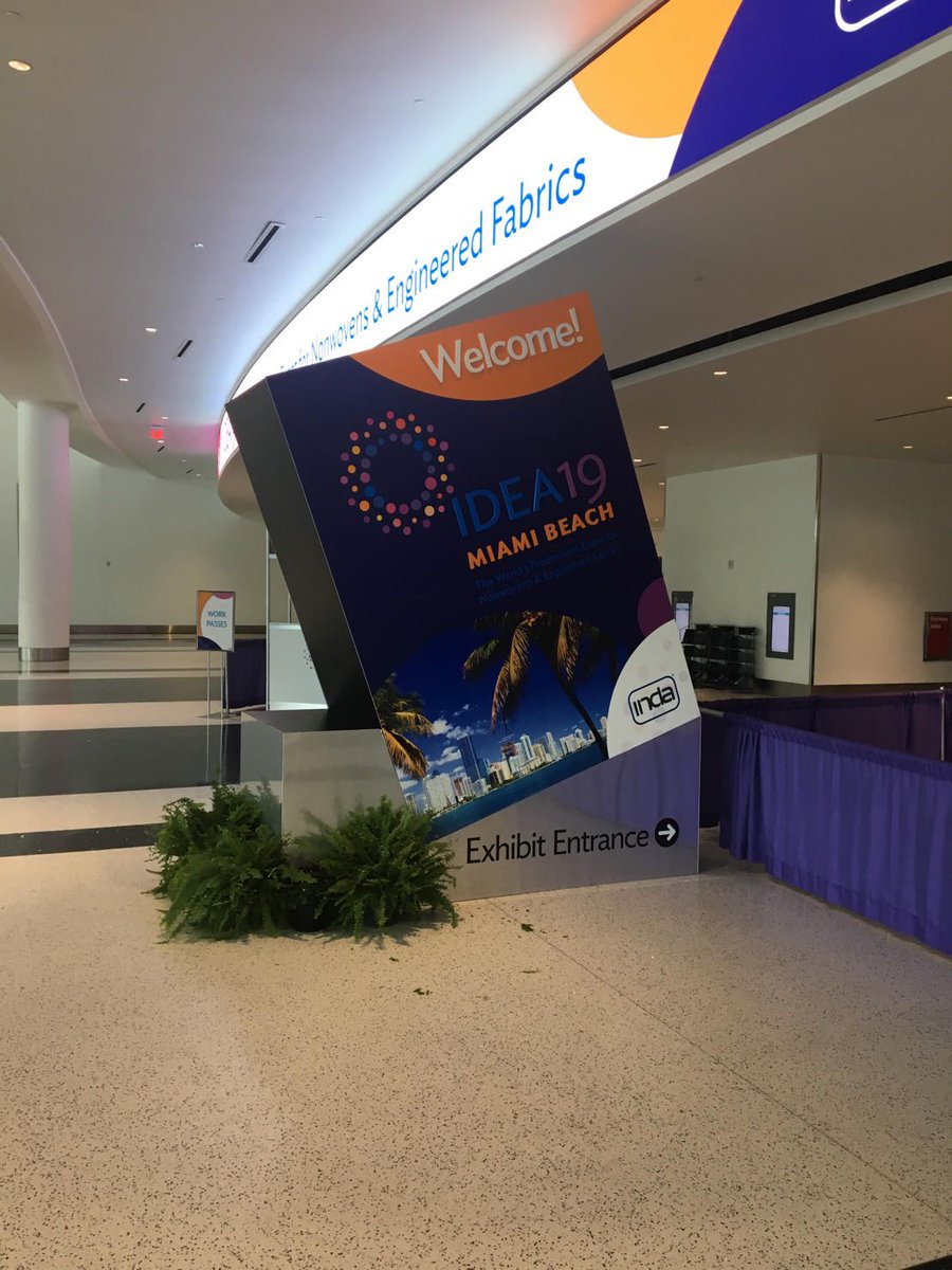 Bunting_Mag's tweet photo. We are at the @IDEA247 INDA, Association of the Nonwoven Fabrics Industry show in the Miami Beach Convention Center. Join us at Booth 643 at #IDEA2019 !
#BuntingMagnetics #IDEAMiami #NonWovens #EngineeredFabrics #metaldetectors https://t.co/VYYYcq7goH