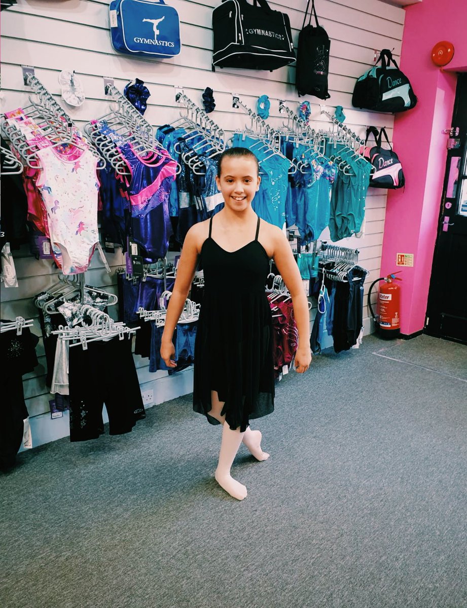 DanciaWindsor's tweet photo. @tapandpoint  The lovely Aeryn came in this afternoon to find an outfit for her dance show.  We think she made a fantastic choice with this #tappersandpointers lyrical dress. https://t.co/24uouozcY9