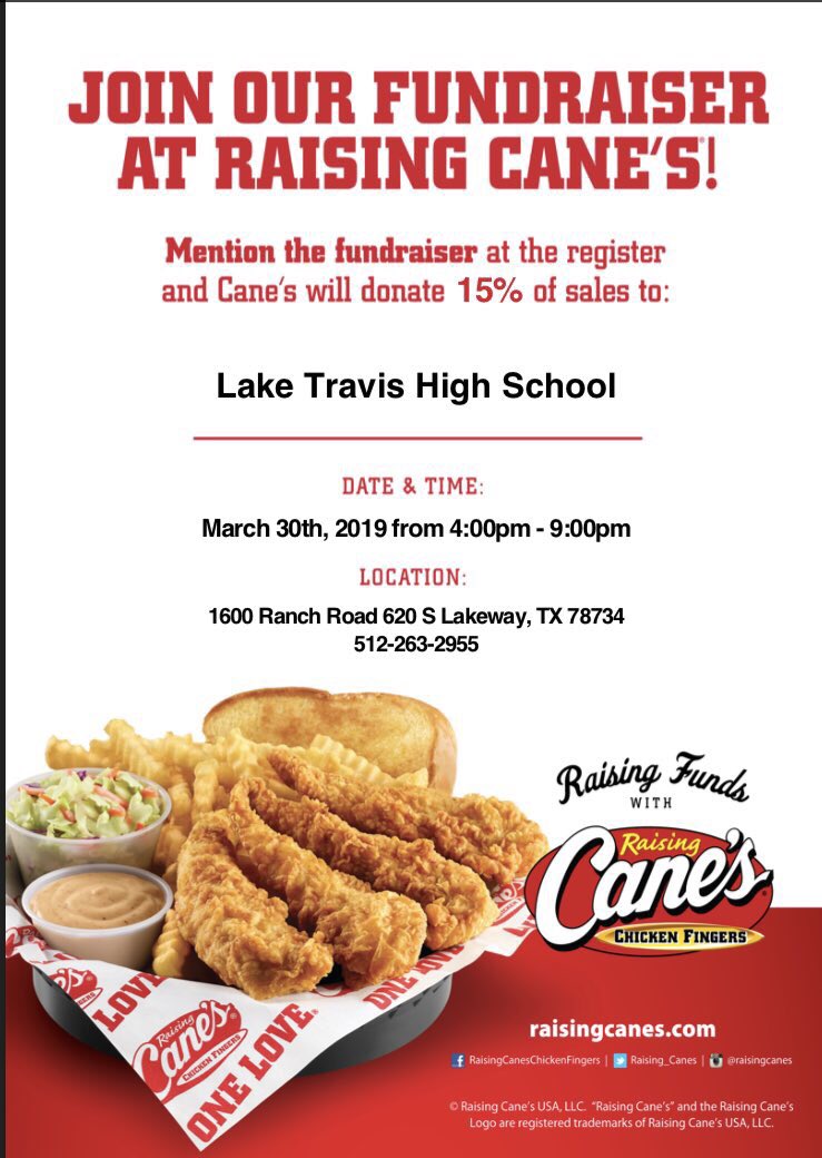 LTPartyProject's tweet image. Hi everyone ! Come support our spirit night at Canes this Saturday from 4:00-9:00 pm !!! 😃 @LTPALS