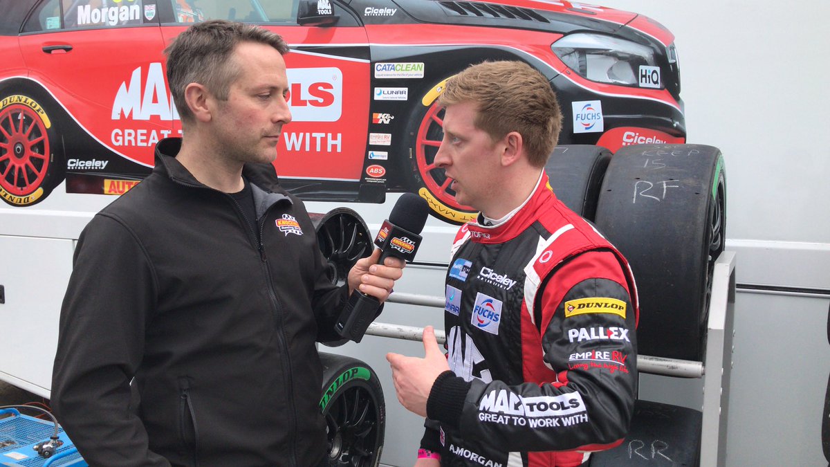 krcircuit's tweet photo. A good day @Brands_Hatch for the @BTCC test/media day with @DuncV @camberdotmedia. Thanks to all the drivers for taking the time to talk to us. #btcc is #readyfortheoff https://t.co/GOVJPY9mGc