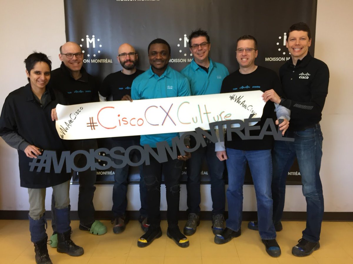 Great experience this morning at the local food bank with Cisco Cloud TAC BroadSoft teammates.  Supporting our customers, our technology and our community. #CiscoCXCulture #WeAreCisco #LoveWhereYouWork Thanks #moissonmontreal