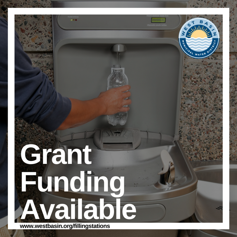 SBESC's tweet photo. .@WestBasin highlights its commitment to providing a quality water supply through their Water Bottle Filling Stations grant program! Fill up your reusable water bottles at a filling station or apply for one here: https://t.co/ga6B1VDNYH #WestBasinMWD #SaveOurWater #KeepSavingCA https://t.co/5lDo2rzAUg
