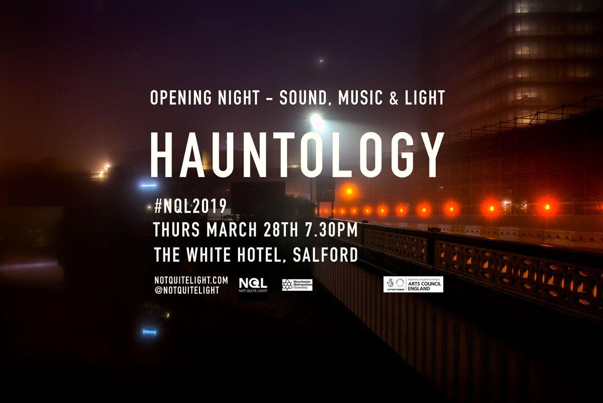 It all begins tomorrow with Hauntology. A mesmerising night of sound, music and light at The White Hotel. Tickets still available
 bit.ly/2GYfD8h
