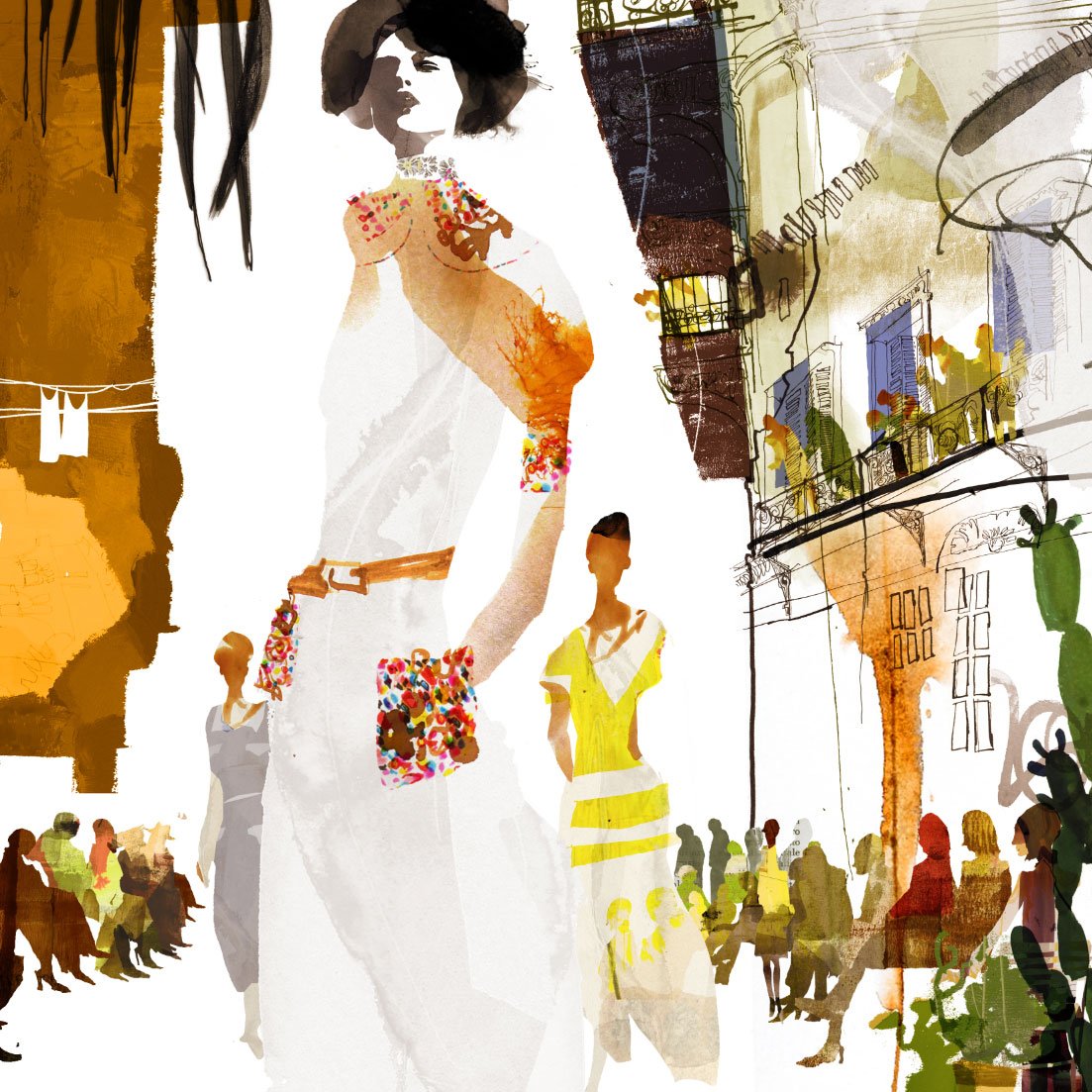 gillustration's tweet photo. Daniel Egneus travelled with Chanel to capture the fabulous vibes of their Cuban catwalk show 💃😎
#goodillustration #goodillo #danielegneus #illustration #collage #Chanel #catwalk #fashion #fashionillustration #fashionillustrator #ink #portrait #Woman #women #fashiondesign https://t.co/RL0xzkUN9E