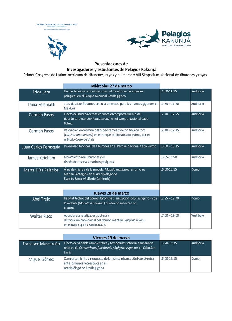 PelagiosKakunja's tweet photo. Presentaciones del #EquipoPelagios en el Congreso Latinoamericano de Tiburones, Rayas y Quimeras. #Somepec 🦈 https://t.co/YsbWjDFH2Q