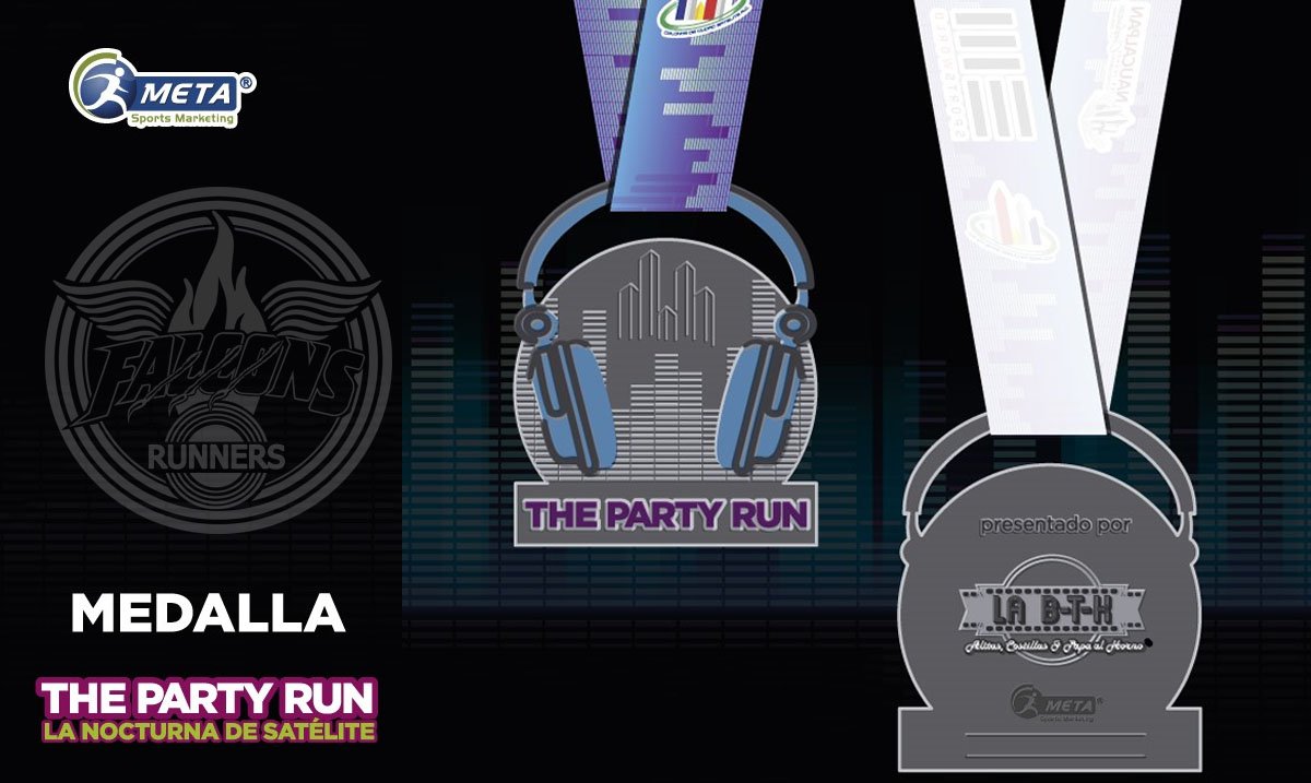 FalconsRunners's tweet photo. MEDALLA #FalconsRunners #SomosCorredores #Satelite #Nocturna #ThepartyRun #LasTradicionales @MetaSportsM https://t.co/twLmjRM5mK