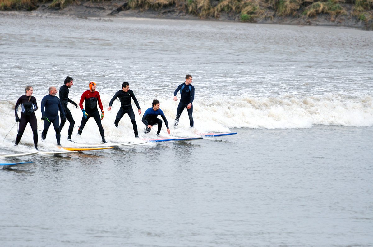 Media_Tree's tweet image. So what do we get up to when we're not in the office? Last weekend it was river surfing! Time spent outdoors is key to resilience and effectiveness indoors. #mediatreethinktank #workhardplayhard #magnificentsevern #theextramile #borehunting