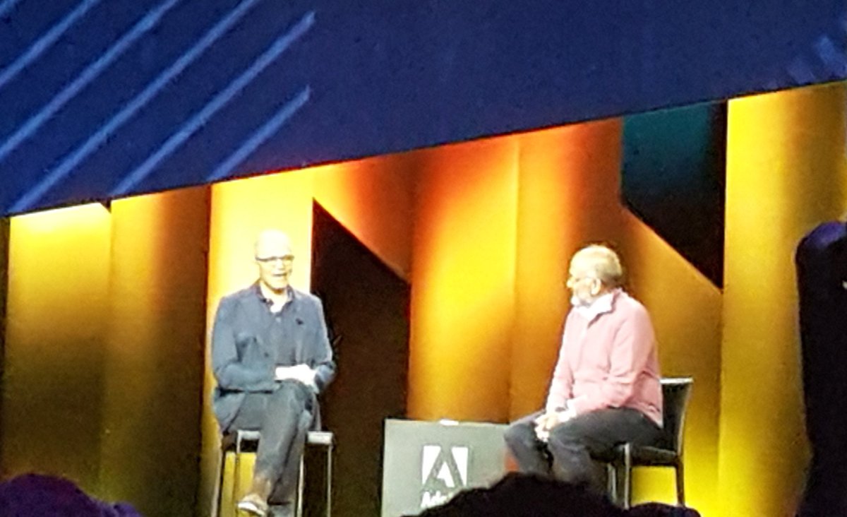 ndcnn's tweet photo. Empathy is source of innovation . Satya Nadella #Microsoff 
Talking about how adaptive controller came about . The Xbox team got close to community of gamers with different abilities and empathised. #AdobeSummit https://t.co/0KBycn4WHJ