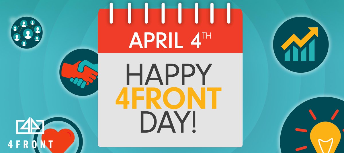 It's the best day of the year here at #Team4FRONT! 🎉 🗓 4️⃣