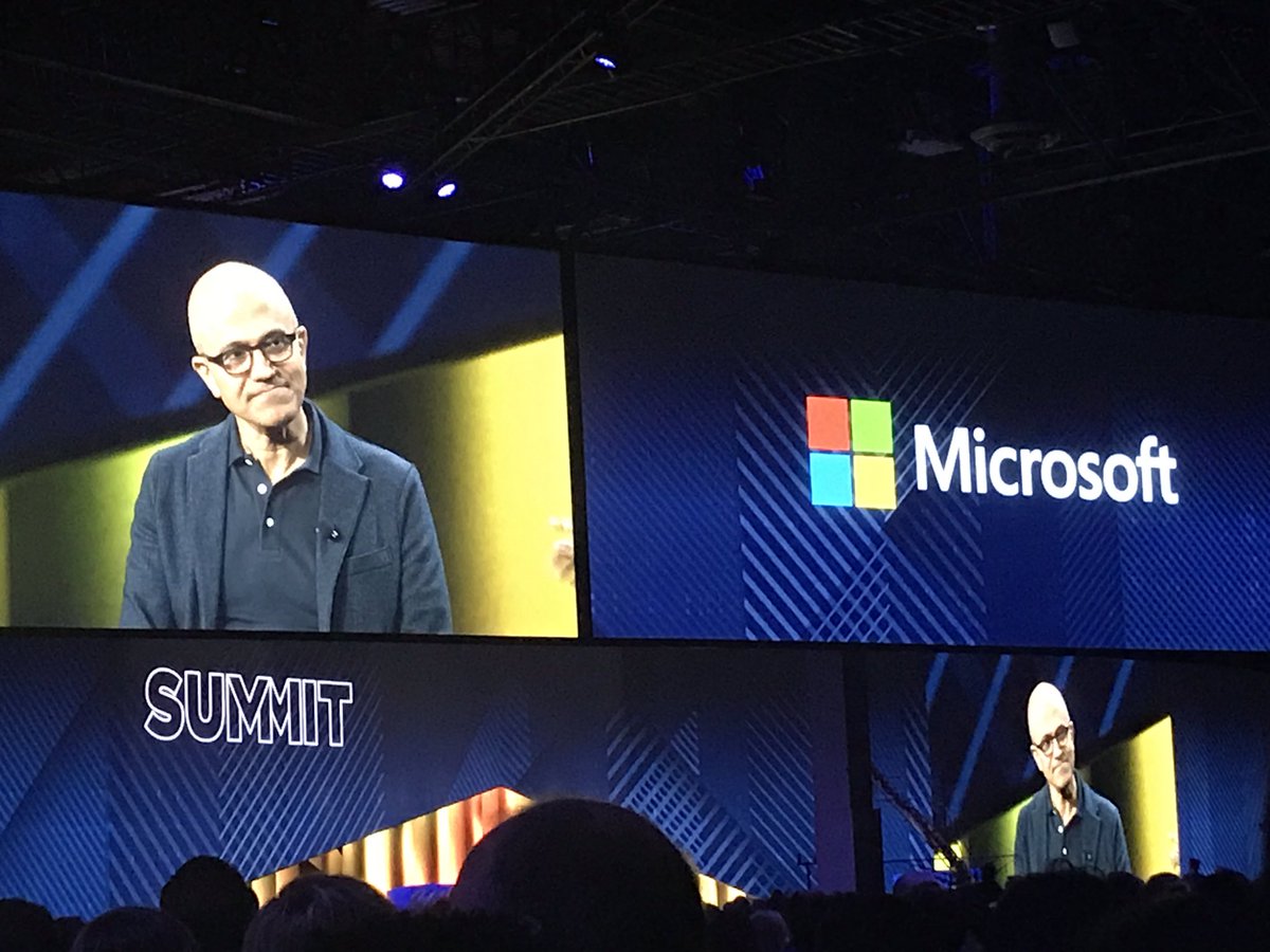Microsoft CEO, Satya Nadella is making statements that hit home for me <a href="/AdobeSummit/">Adobe Summit</a> “If you want to keep reinventing yourself, you need to have a learning culture ... Move from know-it-all to learn-it-all” #IntouchAdobe #AdobeSummit <a href="/intouchsol/">Intouch Solutions</a>