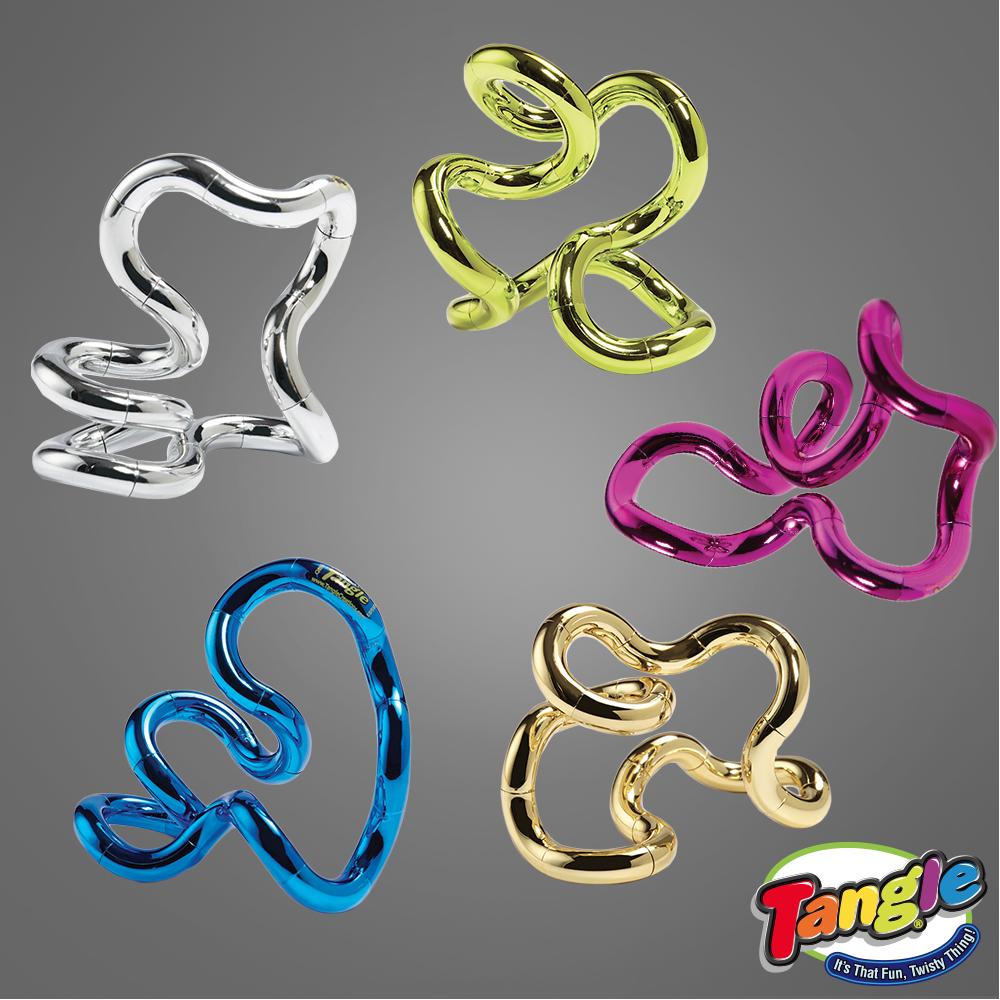 TangleCreations's tweet photo. Colorful, metallic, and easy to carry, #TangleJrMetallic is your wonderfully monochromatic #fidgettoy that you can bring with you everywhere you go! https://t.co/ilY7vhf439