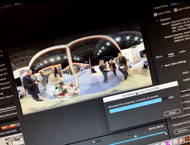 A late night editing session for our VR promo video. Includes snippets from The National Wedding Show here in Newcastle. #wedding #love #virtualreality #weddingvideography #vr #gettingmarried #technology #immersive