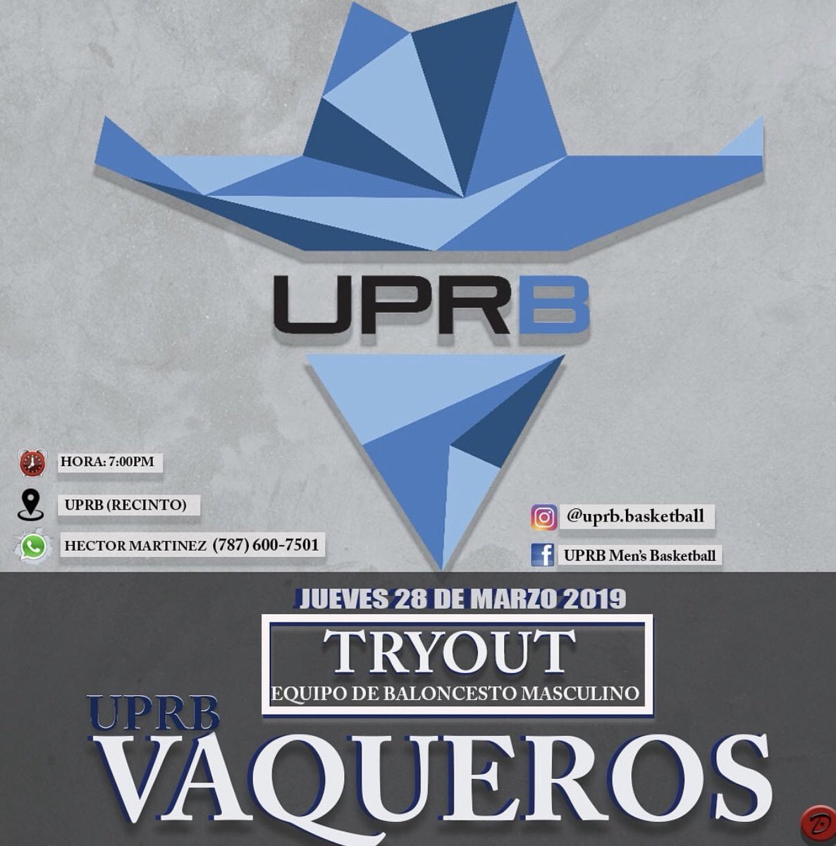 🚨🚨🚨TRY-OUT de baloncesto 🏀 para jugadores de nuevo ingreso en UPRB🚨🚨🚨 <a href="/buzzerbeaterpr/">Buzzer Beater</a>