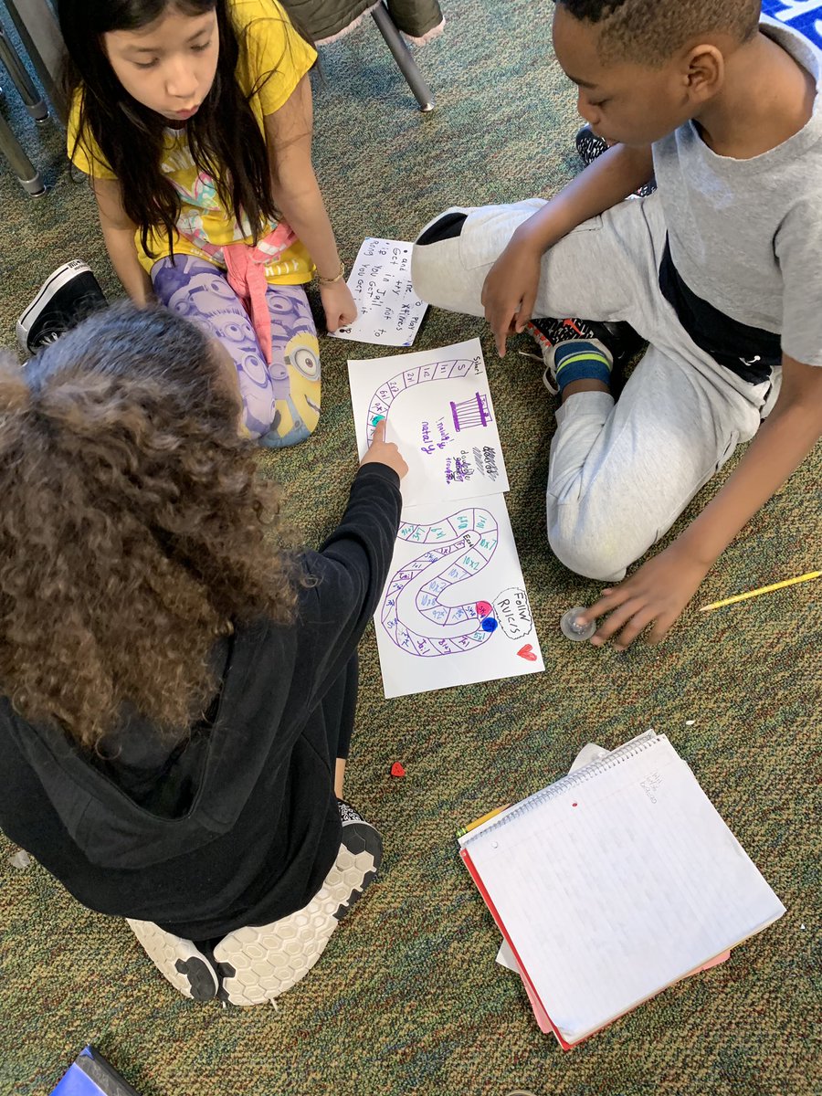 Keyser_BRES's tweet photo. Visited Mrs. Haupt’s class today during math to share and teach our interactive math games created by the students! The engagement was through the roof! #engagedstudents #pbl #enrichment #math @MrsCoffeyFCPS https://t.co/WZvt92V7qU