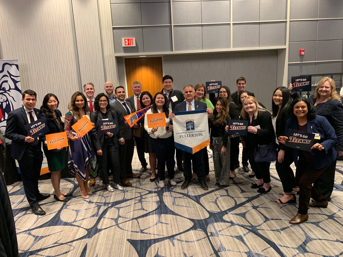 csuf's tweet photo. While in Wash. DC advocating for @CSUF and @calstate, our Prez @TitanPrezVirjee met with @csufalumni as well as members of Excelencia in Education. Keep up the great work sharing our amazing story. https://t.co/Oprx8N9ly8