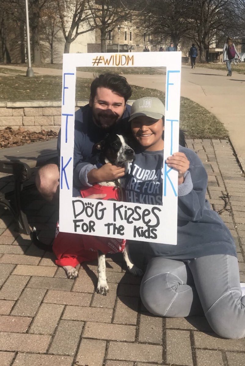 WIUPiKapps's tweet photo. We’re getting kisses from our favorite pup for the kids! #FTK #WIUDM https://t.co/sbVg7cvn9X