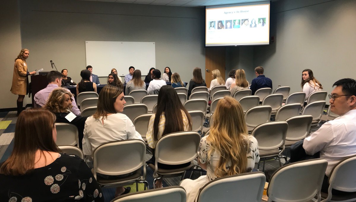 Agency and in-house communications professionals sharing insights into what skills they are looking for when making hires #AUPRDay <a href="/AU_CMJN/">AU's School of CMJN</a>