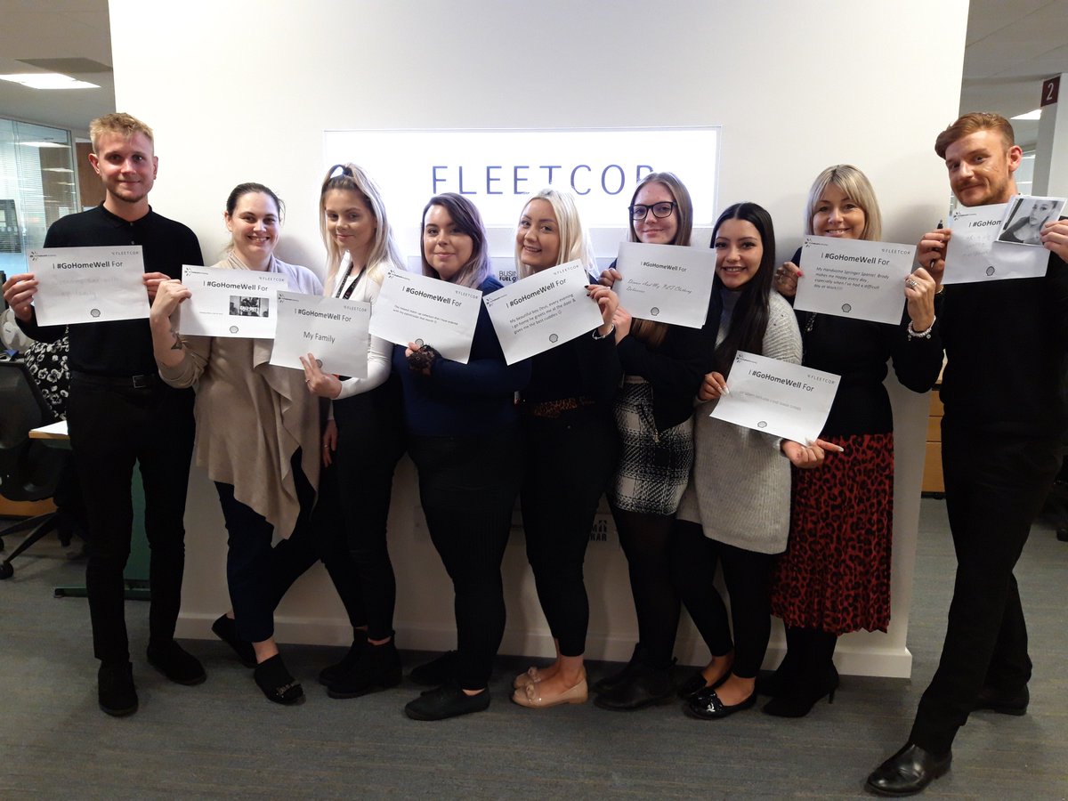 FleetcorCareers's tweet photo. Today, it's @Shell's annual safety day #GoHomeWell. This morning, our Sales teams have had thoughtful discussions about the reasons why they #GoHomeWell ranging from seeing loved ones, furry companions as well as open convos about why we might not go home in the right mindset. https://t.co/GhctewVPEU
