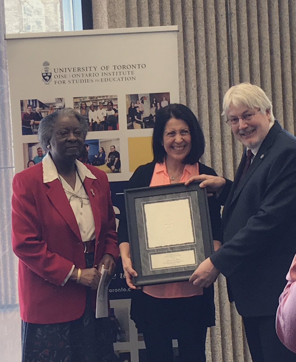 Congrats to Susana La Rosa! For winning the Dr Claire Alleyne Staff Excellence Award! #ikit #OISE #OISEAWRDS <a href="/CTLOISE/">CTL | OISE</a>