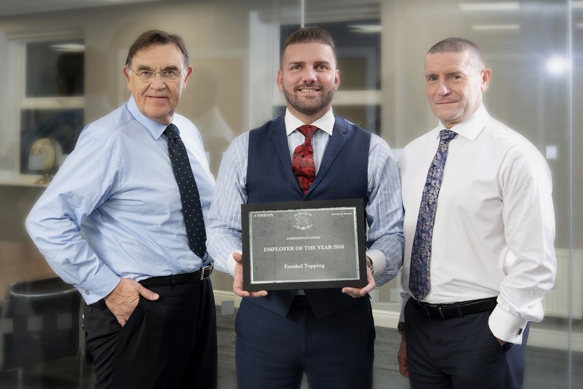 Frenkel_Topping's tweet photo. “This is a true testament to each and every one of our people and we should all be immensely proud of our company, the work we do and the principles we demonstrate on a daily basis.” Mark Holt on our #COMBA18 award win for Employer of the Year. Read on https://t.co/ONUM8OhzUz https://t.co/247JevEvsP
