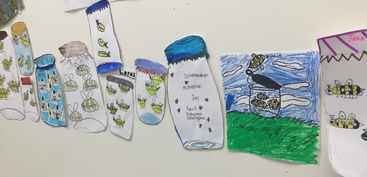 dchungEDU's tweet photo. #mrschung4th create custom jars with “bees” that will keep us on this adventurous curve of our learning! #patriciapolacco #thebeetree https://t.co/xJLJ1IlBaw