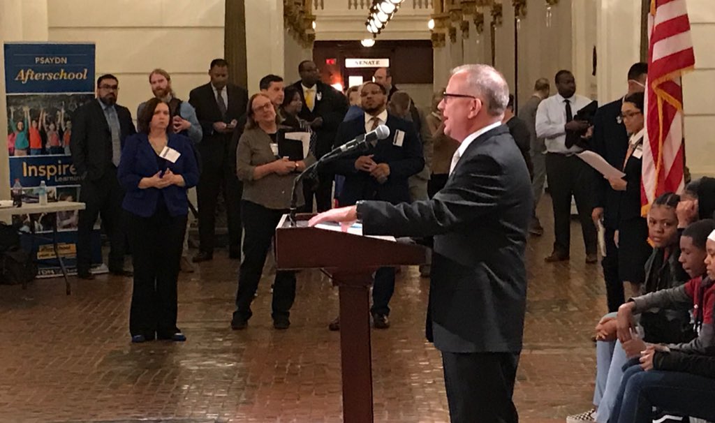 Pennsylvania’s current science and math standards were conceived in 90s. Let’s adopt modern STEM standards that promote authentic problem solving skills. Jeff Remington, STEM educator at Palmyra (Pa.) Middle School &amp; 2018 National STEM Teacher Ambassador #PAAfterSchoolDay19 #STEM