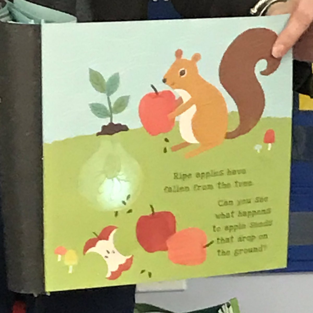 MWitles's tweet photo. We love our parent guest readers! A fun shadow book, can you see what the flashlight reveals about the Secrets is the Apple Tree 🍎? #AACPSAwesome #LearninginK #welovebooks #guestreader #shinealightbooks https://t.co/CegFWvSAKs