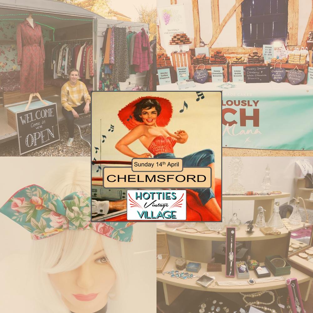 We're just over two weeks away from our Chelmsford fair!
Clockwise;
Naughty but nice treats from Ridiculously Rich Essex
Gorgeous jewellery and collectibles from Vicki's Vintage
Perfect headwear from Rock-a-Cherry
Wonderful vintage clothing and accessories from Moss and Rose